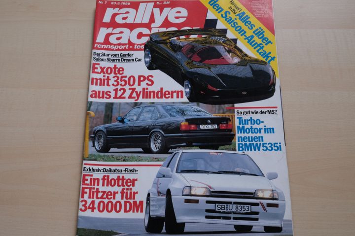 Deckblatt Rallye Racing (07/1989)
